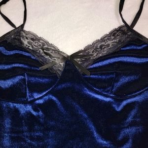 Blue Velvet Laced Intimates